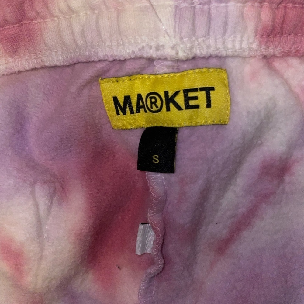 Chinatown Market Tye Dye Pink and Yellow Athletic Sweat Shorts Size Small - Picture 4 of 4